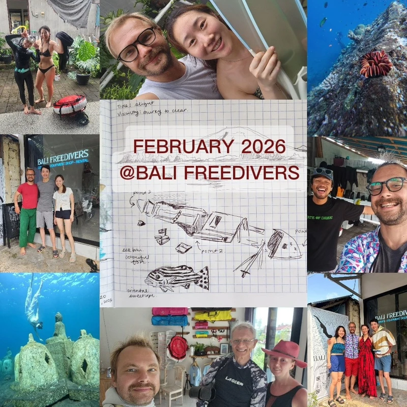 February 2026 at Bali Freedivers, Amed